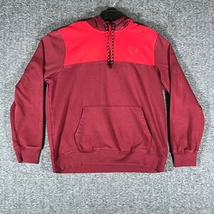 The North Face Mens L Pullover Hoodie‎ Sweatshirt Two-Tone Red Casual Outdoors